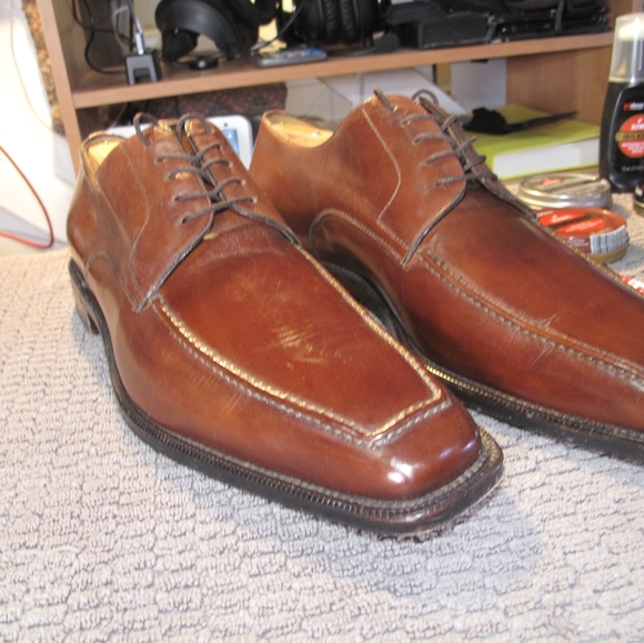 Ermenegildo Zegna, Couture XXX, Fatte a Mano Almond Toe Lace Up Oxford. - Picture 8 of 15